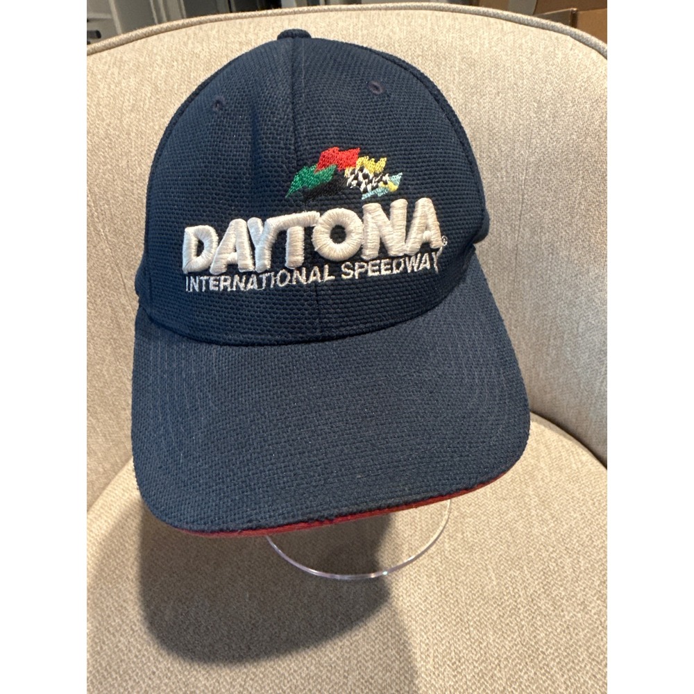 Vintage Daytona International Speedway Hat S-M Navy Valvoline Racing Cap WMS
